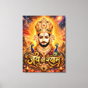 Jai Shri Khatu Shyam Ji Devotionalkunst Leinwanddruck
