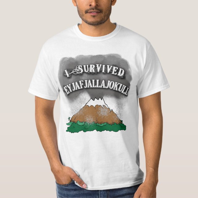 J'ai survécu à des T-shirts d'Eyjafjallajokull, (Devant)