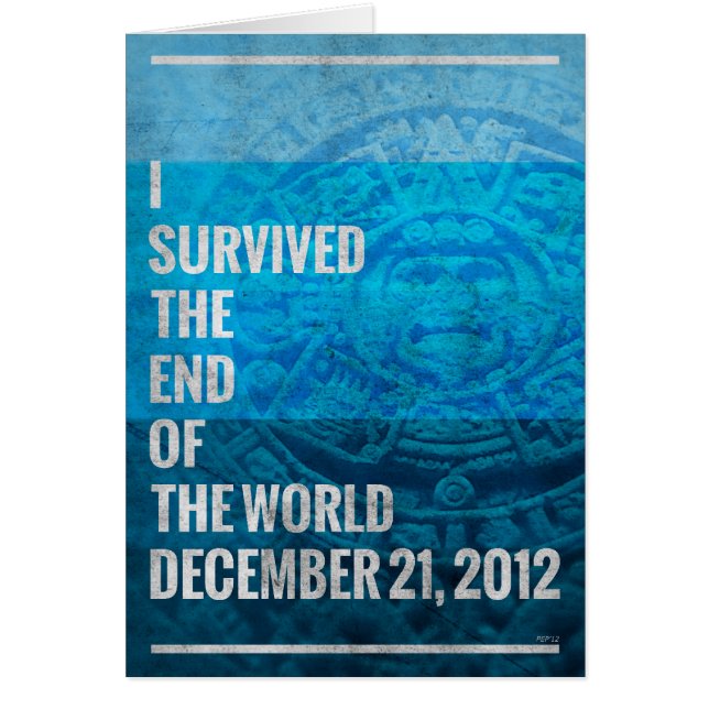 J'ai survécu à la fin du monde (Devant)