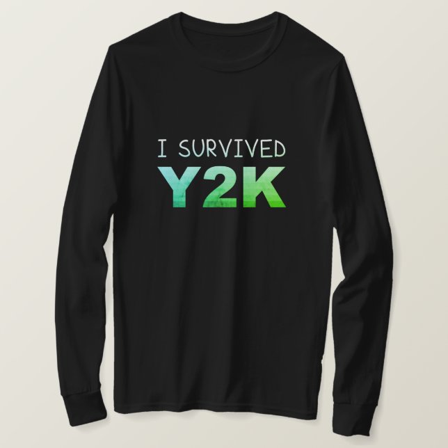 J'ai survécu à l'an 2000, t-shirt homme dégoûté (Design devant)