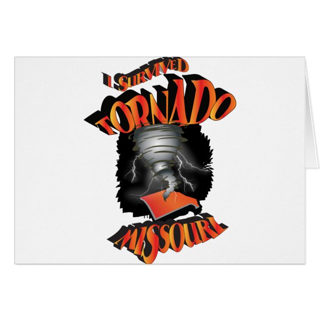J'ai survécu à Tornado Missouri (Devant horizontal)