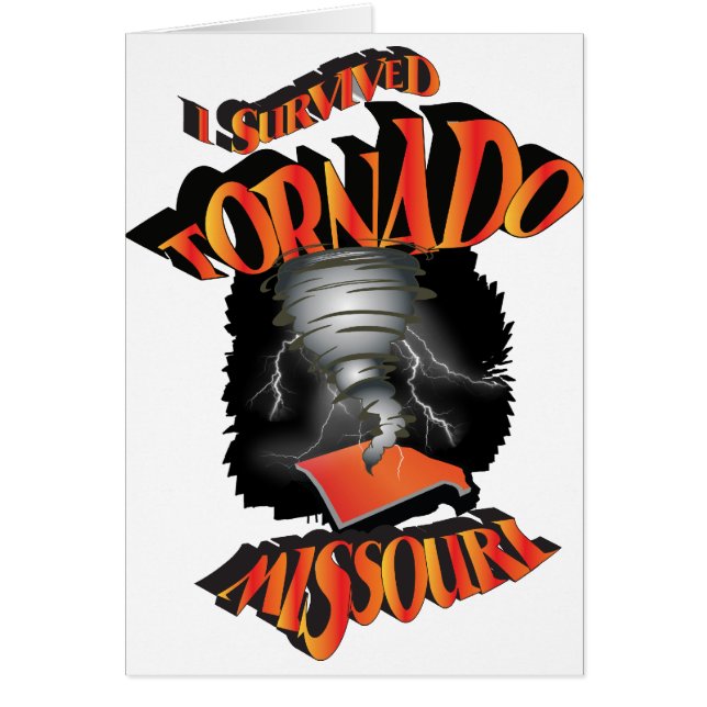J'ai survécu à Tornado Missouri (Devant)