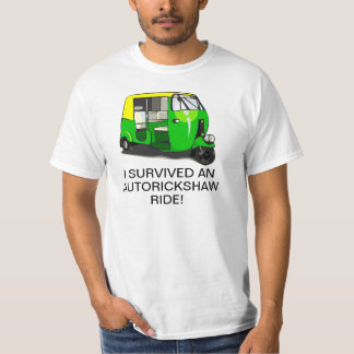 J'AI SURVÉCU à un T-shirt de TOUR d'AUTORICKSHAW