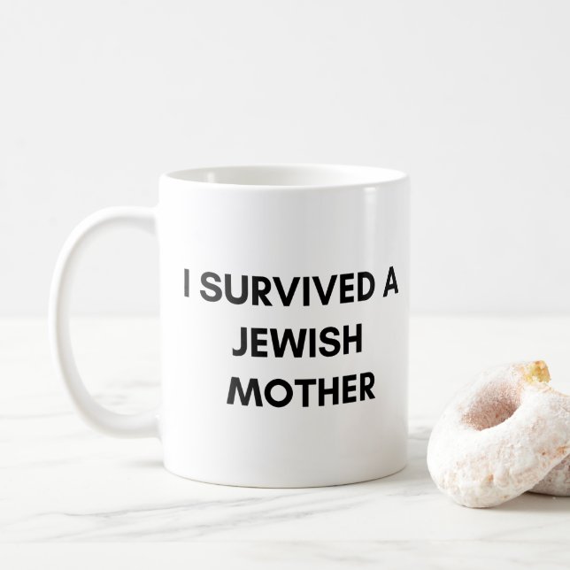 J'ai survécu à une tasse juive de mère (Avec donut)