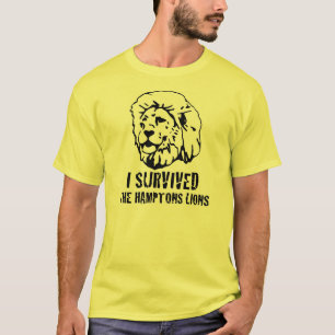 J'ai survécu au T-shirt de lions de Hamptons