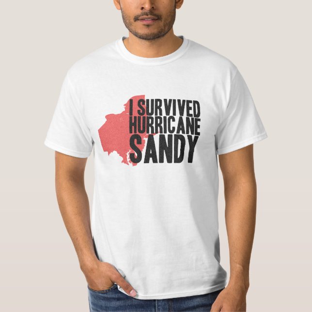 J'ai survécu au T-shirt de Sandy d'ouragan (Devant)