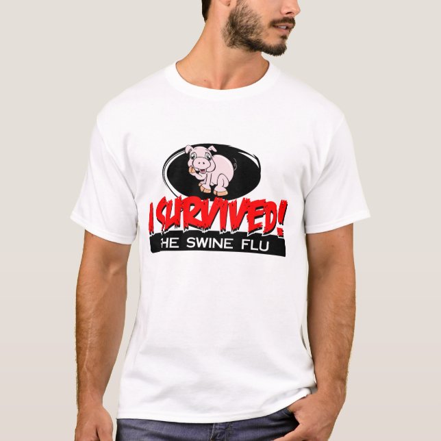 J'ai survécu au T-shirt des hommes de grippe de (Devant)