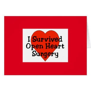J'ai survécu Open Heart Surgery Card