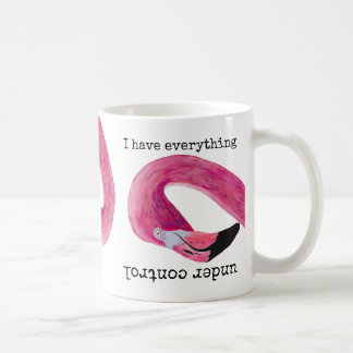 J'ai tout sous contrôle Mug Flamant Rose