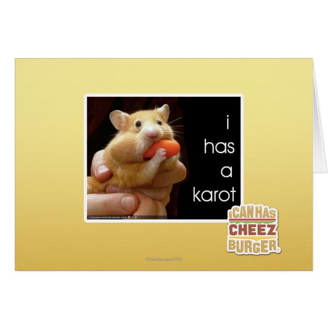 J'ai un karot (Devant horizontal)