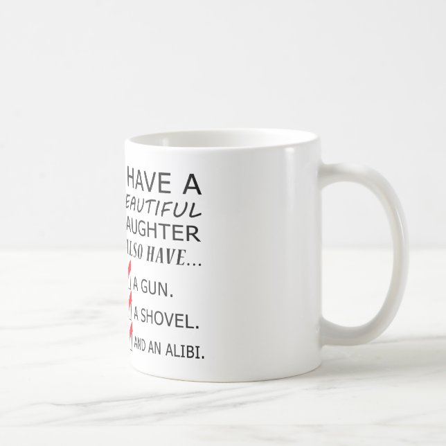 J'ai une belle tasse de fête des pères de fille (Droite)
