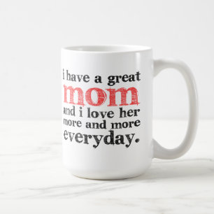 J'ai une grande tasse de café de maman