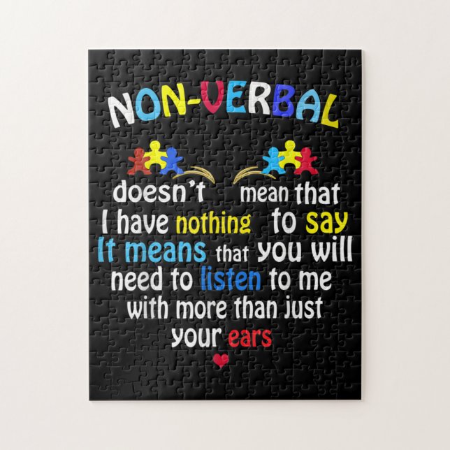 J'Ai Une Pièce De Puzzle De Sensibilisation sur l' (Vertical)