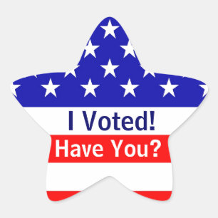 J'Ai Voté Élection Stickers Étoile Drapeau América