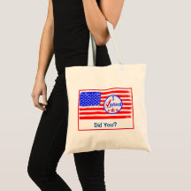 "J'Ai Voté, N'Est-Ce Pas ?" Sac fourre-tout des dr