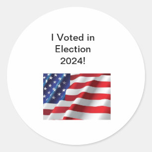 J'ai voté pour l'élection 2024 ! Autocollant