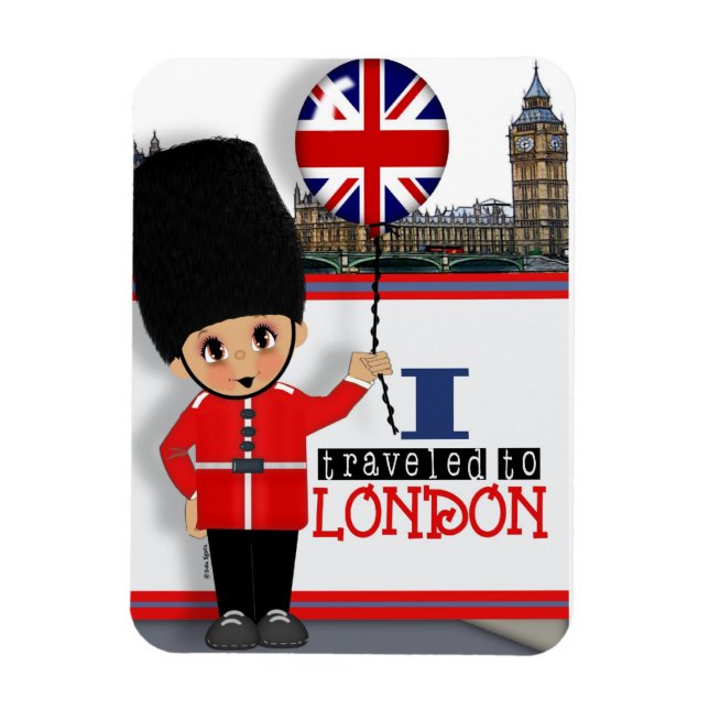 J'ai voyagé à Londres Magnet souvenir (Vertical)