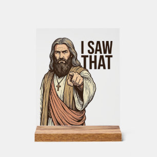 J'ai vu ce pointage religieux vintage gravure Sh
