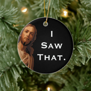 J'ai vu cet ornement de Jésus drôle Noël 2025