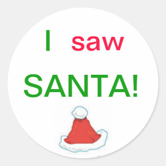 J'ai vu des autocollants Père Noël