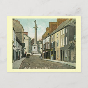 Jail St., Ennis, Landkreis Clare, Irland Vintag Postkarte