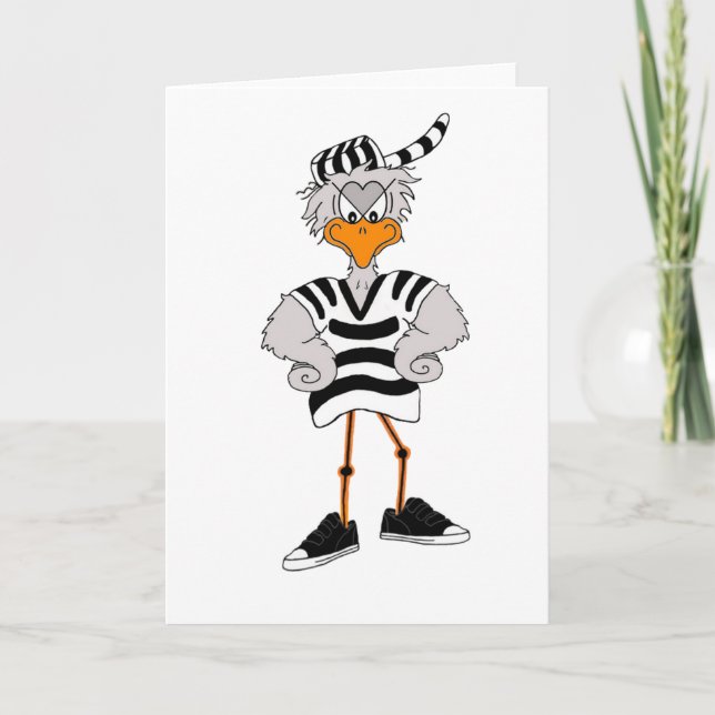 Jailbird Greeting Card Karte (Vorderseite)