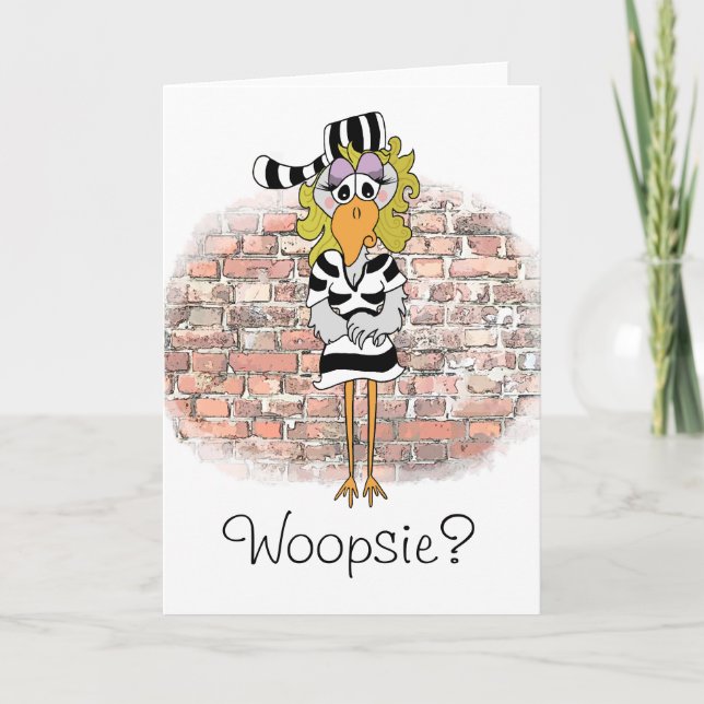 Jailbird Grußkarte Karte (Vorderseite)