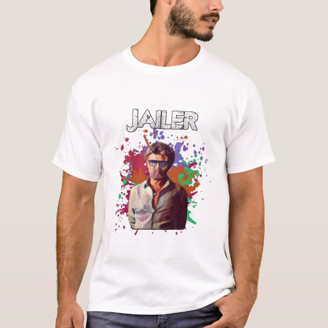 Jailer Movie l Rajinikant Superstar l Tamil Film T-Shirt (Vorderseite)