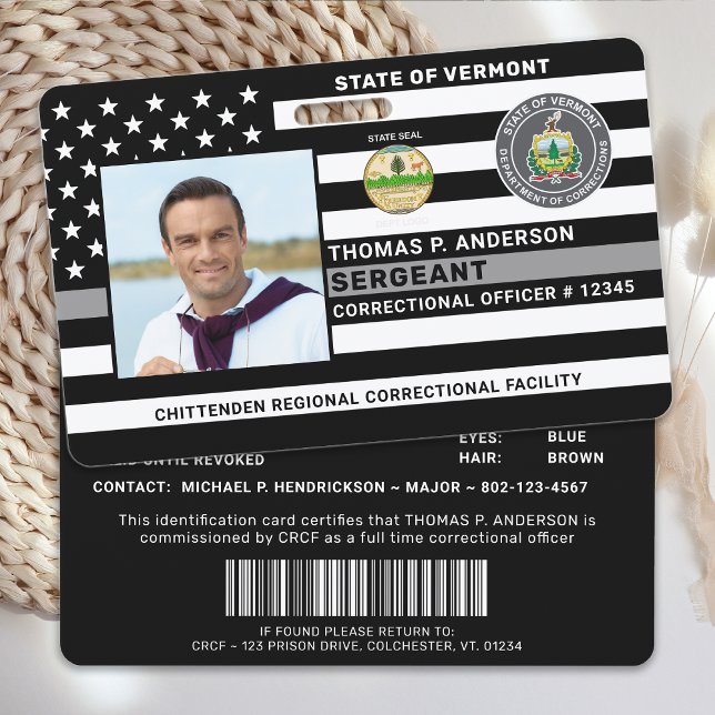 Jailor-ID der Foto-Gesellschaft für Korrektionsref Ausweis (Von Creator hochgeladen)