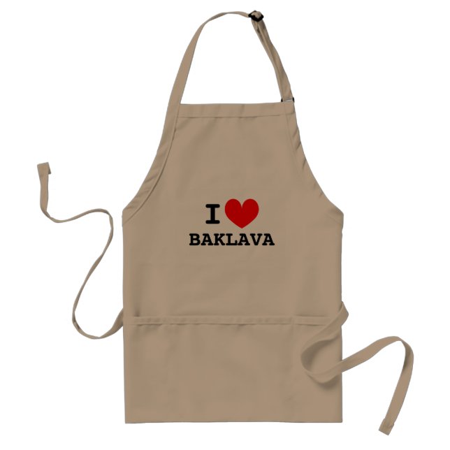 J'aime baklava | Tabliers amusants pour hommes et  (Devant)