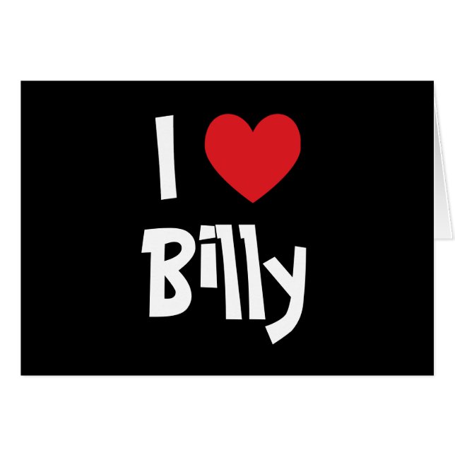 J'aime Billy (Devant horizontal)