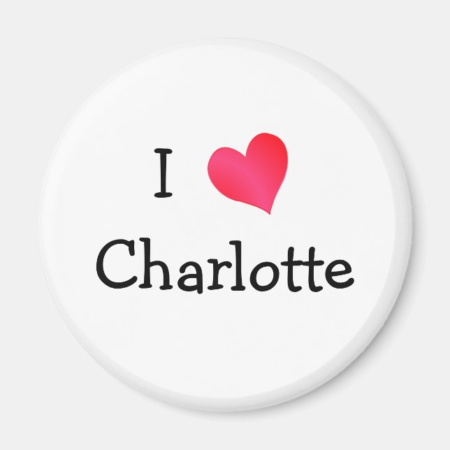 J'aime Charlotte Magnet (Devant)