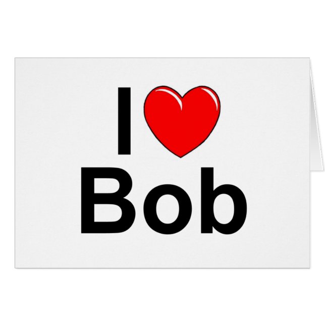 J'aime (coeur) Bob (Devant horizontal)