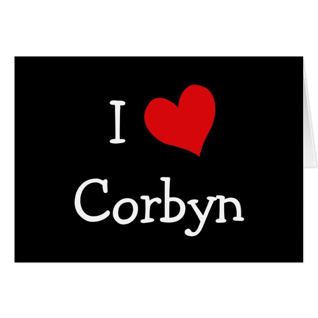J'aime Corbyn (Devant horizontal)