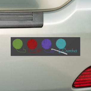 J'Aime Crochet Sticker Bumper