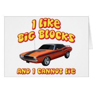 J'aime de grands blocs et je ne peux pas me