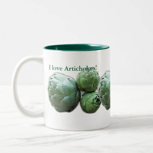 J'aime des artichauts - tasse (Gauche)