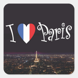 J'aime des autocollants de Paris