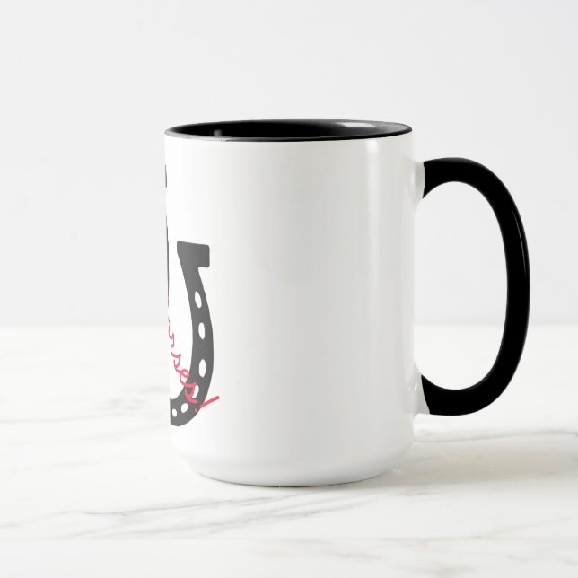 J'aime des chevaux ! tasse 15oz (Droite)
