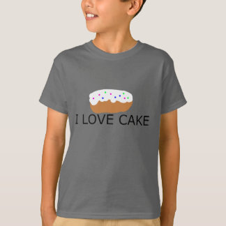 J'aime des filles/garçons de T-shirt de gâteau
