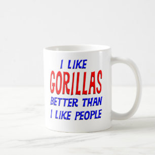 J'aime des gorilles meilleurs que j'aime la tasse