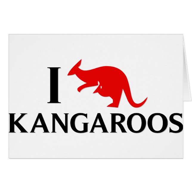 J'aime des kangourous (Devant horizontal)