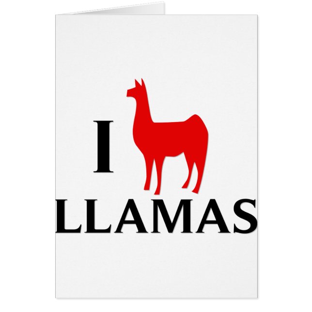 J'aime des lamas (Devant)