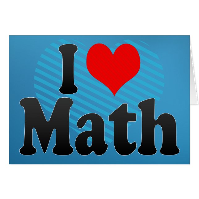 J'aime des maths (Devant horizontal)