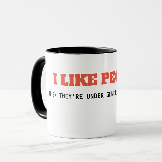 J'AIME DES PERSONNES (quand sous GA) - tasse (Devant gauche)
