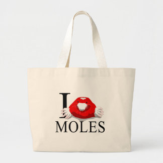 J'aime des sacs fourre-tout à taupes