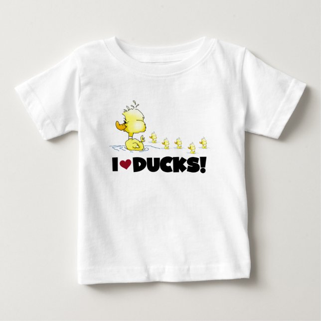 J'aime des T-shirts et des cadeaux de canards (Devant)