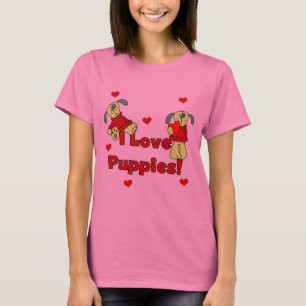 J'aime des T-shirts et des cadeaux de chiots