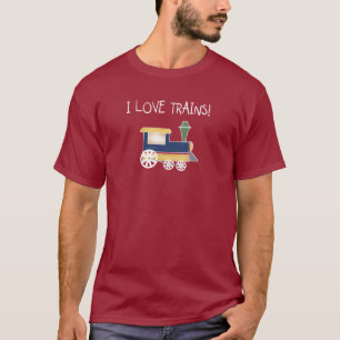 J'aime des T-shirts et des cadeaux de trains