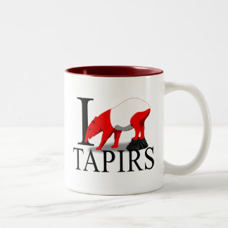 J'aime des tasses de tapirs